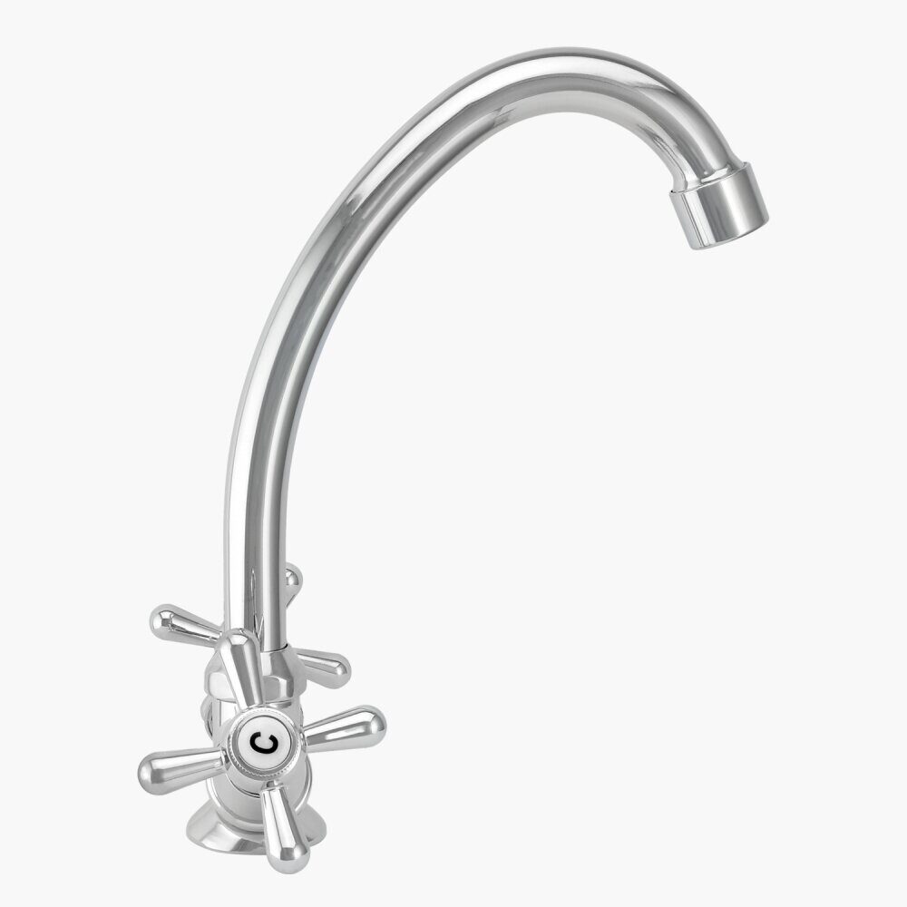0402.774 Смеситель для мойки латунный двуручный Istok life LUXE (10)